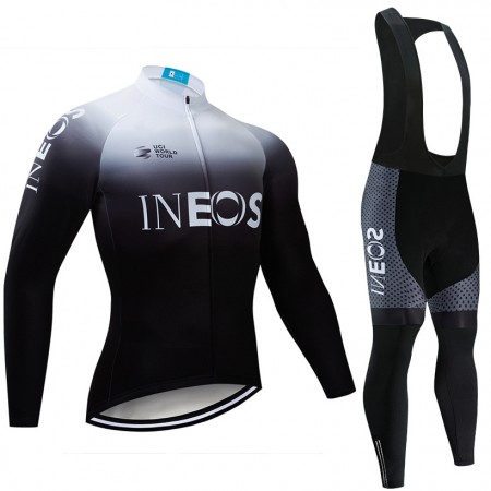 Set Fietsshirt Lange Mouw + Lange Koersbroek 2019 TEAM INEOS N003